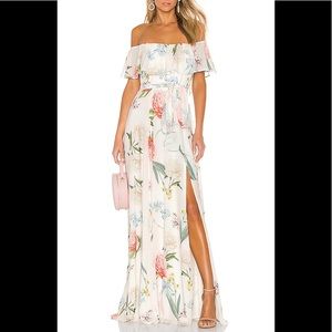 Yumi Kim Forever Yours Ivory Carmen Maxi Dress
